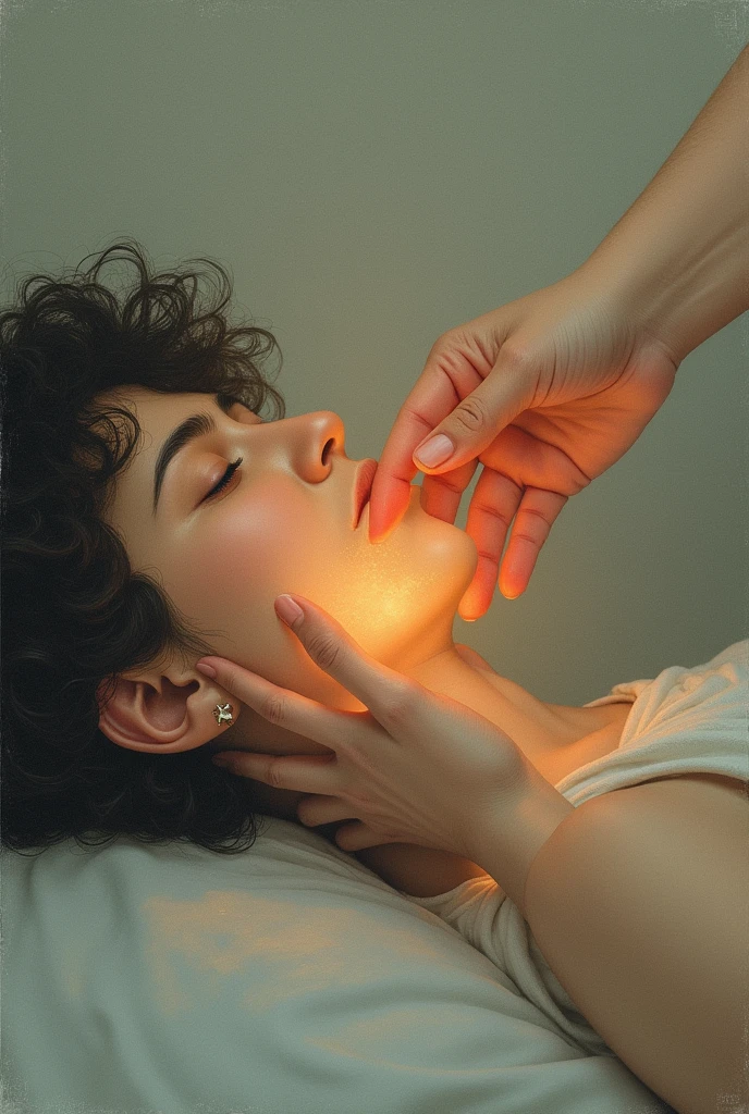 drawing that shows "your touch is the only touch that doesn't burn"