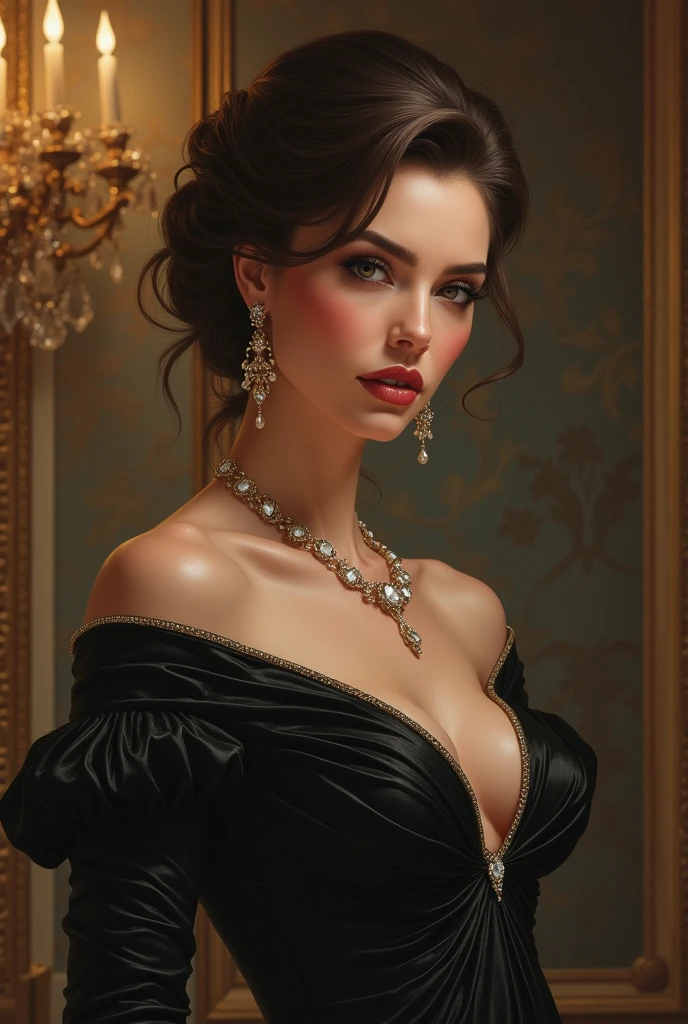 Image of a snobbish woman