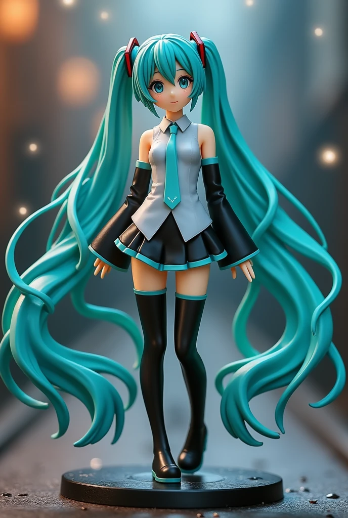 (masterpiece, best quality, absurdres:1.2) , (full-length full-body picture:1.2) , a highly detailed (figma:1.1) , (on a plastic base:1.2) , (hatsune miku:1.2) , 1girl, solo, [[realistic] ], extremely detailed background, best quality masterpiece, detailed, 8k, HDR, shallow depth of field, broad light, high contrast, backlighting, bloom, light sparkles, chromatic aberration, sharp focus, RAW color photo 