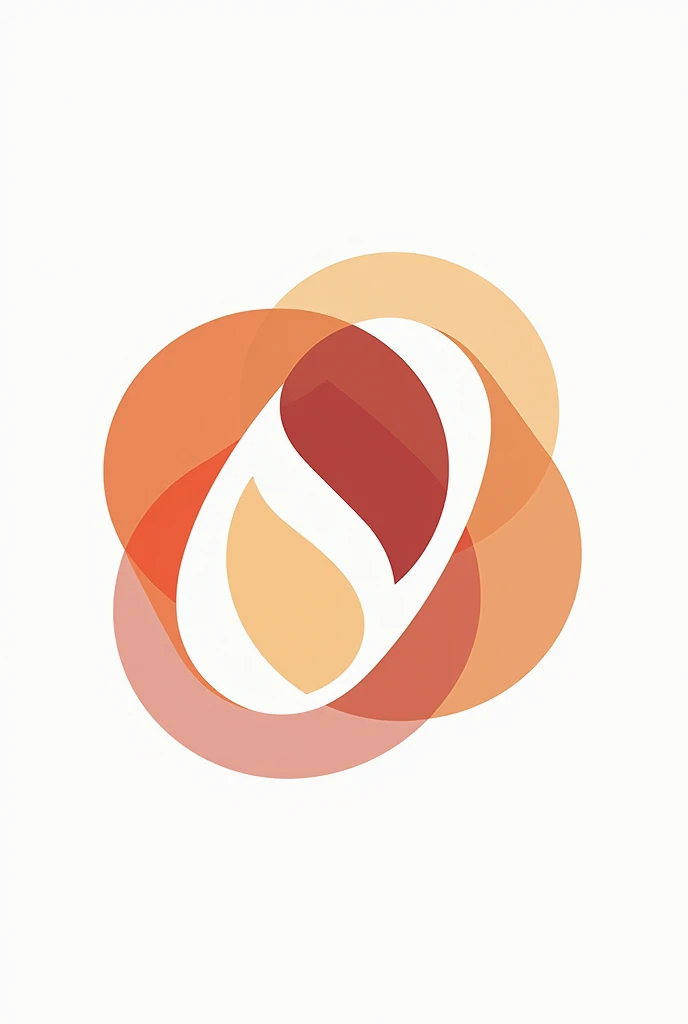 Create a logo with a white background for "Different synergy" with a focus on integration and synergy. Uses soft, interlocking shapes, as Lemniscate, circles or spirals, to represent collaboration and joint growth. The color palette should be varied and warm., highlighting the inclusion and richness that each neurodiverse individual brings. Embed text "Different synergy" with a creative font