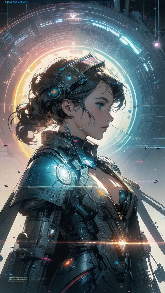 (((masterpiece, highest quality))),(((solo:1.2))),(((1girl:1.2))),32k wallpaper, very detailed, poster, vintage science fiction,(((((geometric cinematic movie poster))))), ((((bauhaus)))),(((abstract))),((((mid century modern)))),(((((portfolio))))),(((((Close-up))))),(((((bust up))))),((((more various angle)))),(((highlight))),(((complete. detailed face))),(((Extremely talented))),(((most complecated machine))),(((Overall colorfully))),((((((Absolutely simple background)))))),(((((detailed futuristic machine))))),(((Cleavage))),(((marvel super heroes))),(((rainbow color scheme)))