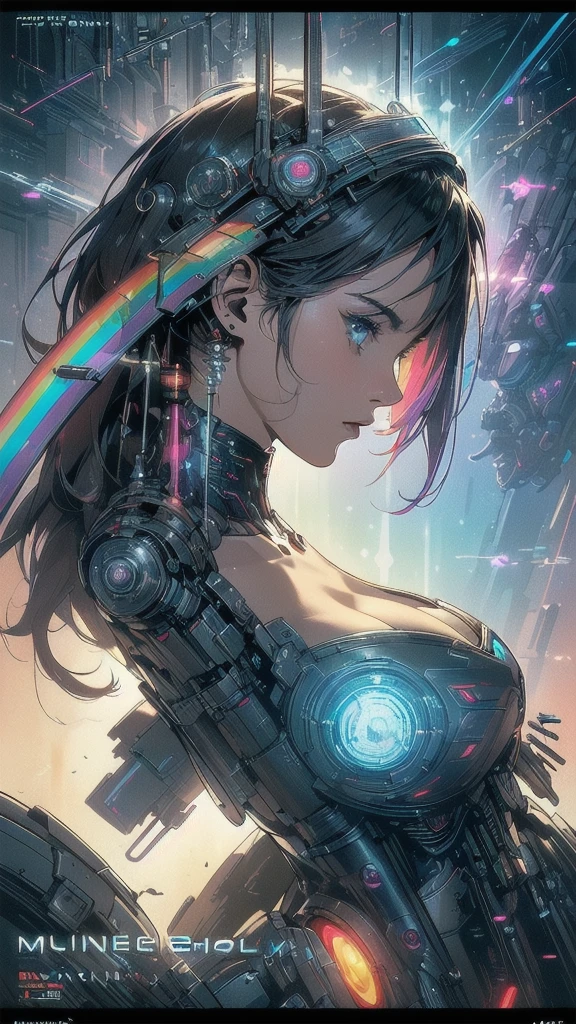 (((masterpiece, highest quality))),(((solo:1.2))),(((1girl:1.2))),32k wallpaper, very detailed, poster, vintage science fiction,(((((geometric cinematic movie poster))))), ((((bauhaus)))),(((abstract))),((((mid century modern)))),(((((portfolio))))),(((((Close-up))))),(((((bust up))))),((((more various angle)))),(((highlight))),(((complete. detailed face))),(((Extremely talented))),(((most complecated machine))),(((Overall colorfully))),((((((Absolutely simple background)))))),(((((detailed futuristic machine))))),(((Cleavage))),(((marvel super heroes))),(((rainbow color scheme)))