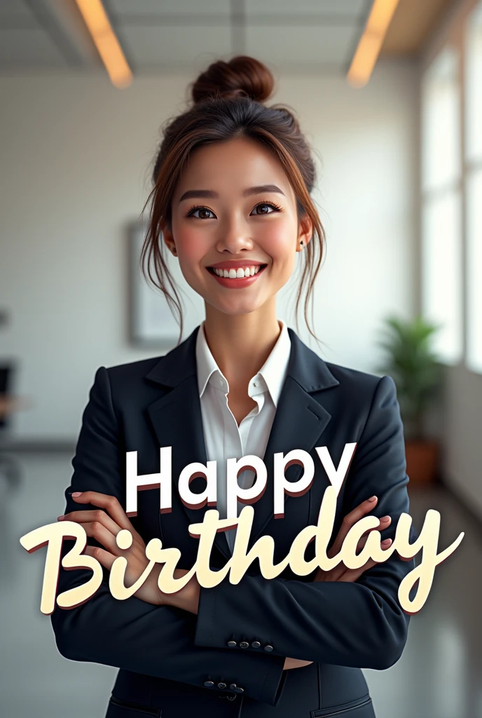 Corporate style happy birthday template.