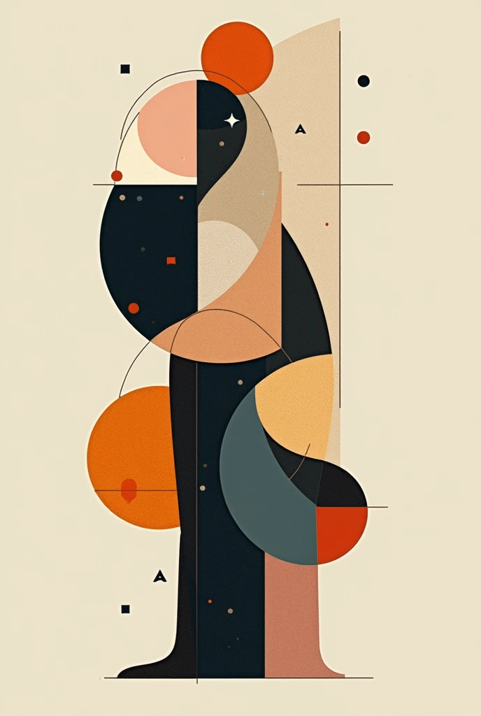 easy cubism art that shows balance 