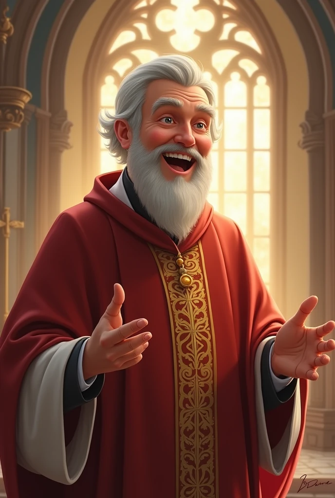 A happy priest