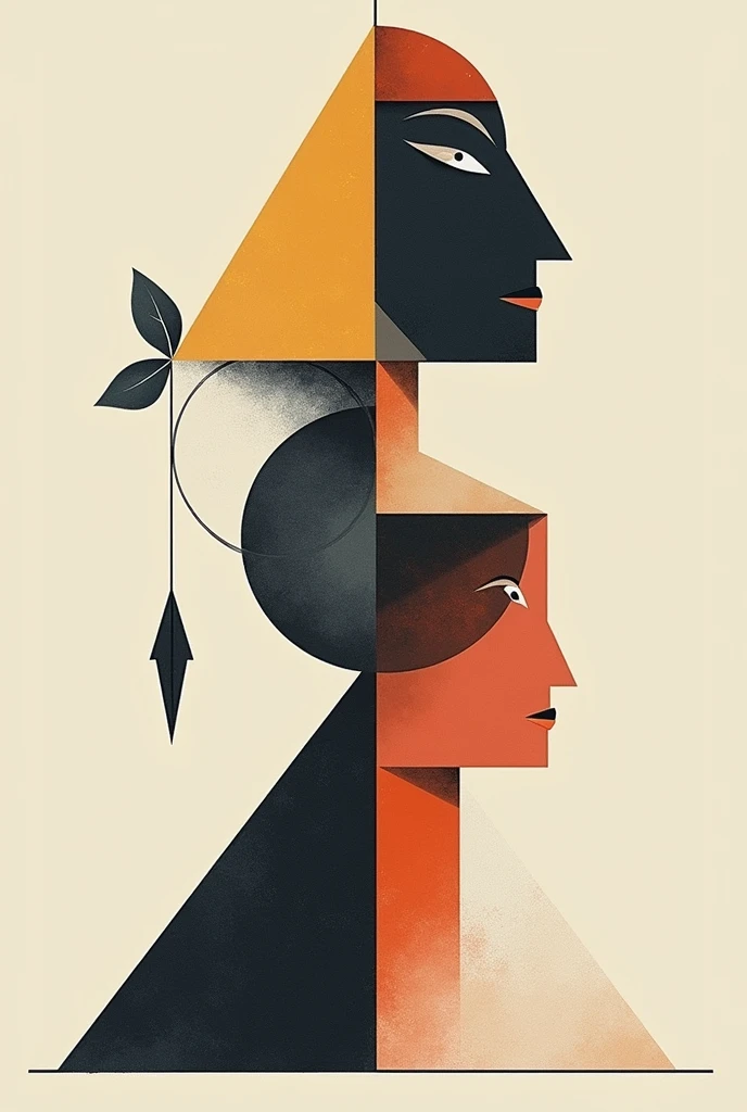easy cubism art that shows balance 