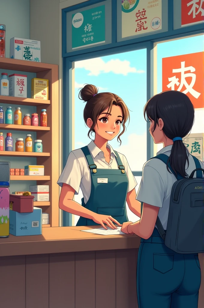 Convenience store worker 