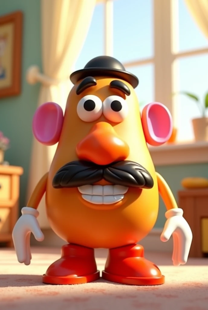 mr potato head from toy story with no mustache and light
