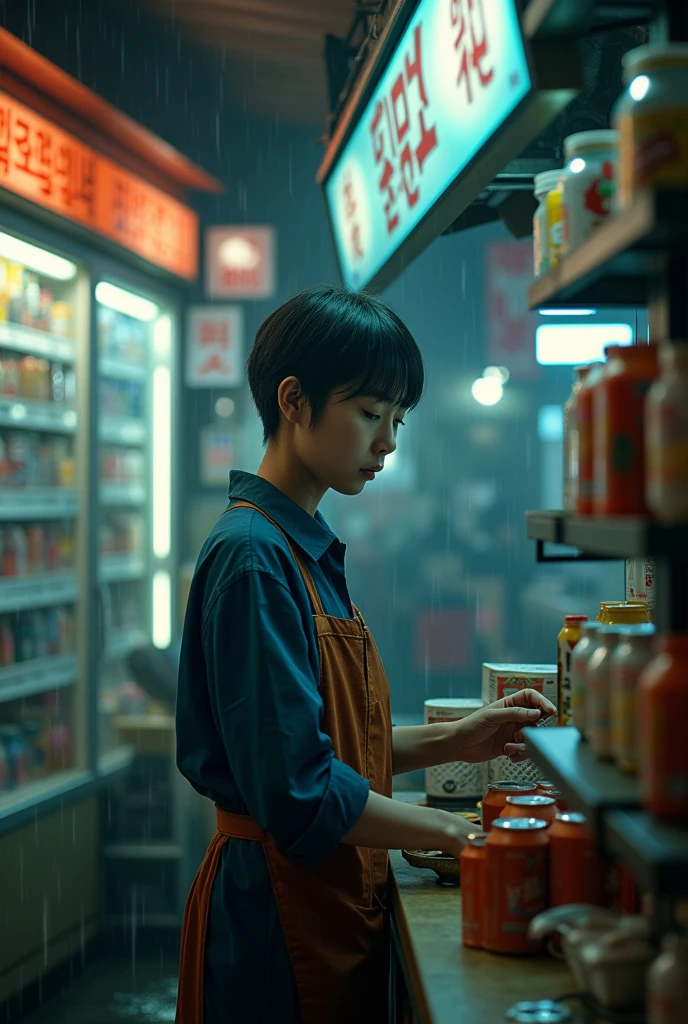 Convenience store worker  kdrama 