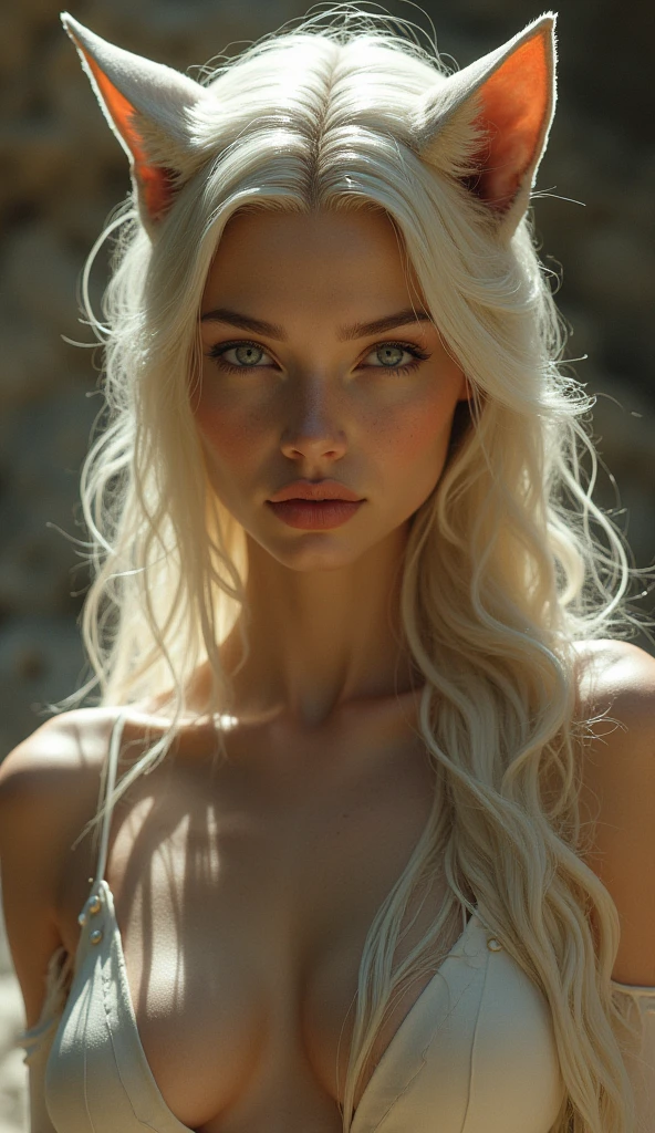 Very beautiful woman, Sphinx, whole body