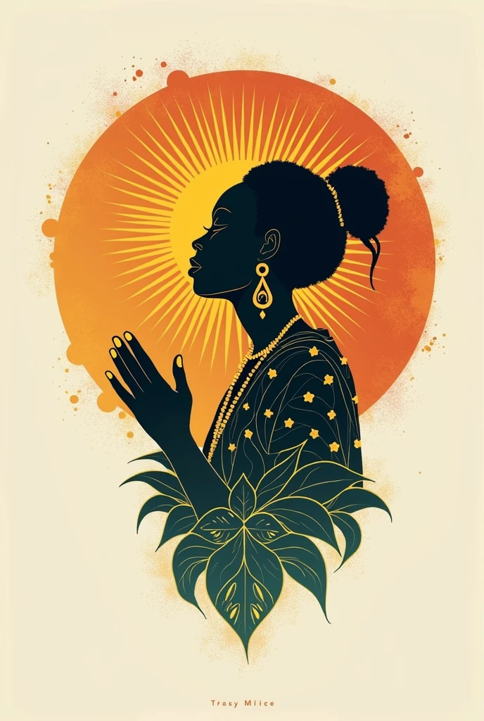 

**Mon contexte est le suivant :** Je souhaite créer une marque de vêtements qui propage un message sur Dieu. Les t-shirts porteront des messages qui incitent les lecteurs à réfléchir sur Dieu, tout en intégrant une touche africaine (Afritude) dans le design.

**Tu vas créer un logo qui représente à la fois la spiritualité et la culture africaine, et qui s'harmonise avec des messages visant à faire réfléchir sur Dieu.**

**Pour ça, voici les étapes à suivre :**
1. Rechercher et sélectionner des éléments graphiques africains et spirituels.
2. Combiner ces éléments pour créer un logo harmonieux et symbolique.
3. Assurer que le logo soit percutant, simple, et facilement reconnaissable.
4. Tester l'intégration du logo avec différents messages spirituels sur des t-shirts.

**Voici les caractéristiques du résultat attendu :**
- Le logo doit être sobre mais évocateur.
- Il doit intégrer des éléments africains (couleurs, motifs).
- Il doit être compatible avec des messages textuels sur des t-shirts.
- Le logo doit inspirer la réflexion spirituelle sans être trop explicite ou direct.

