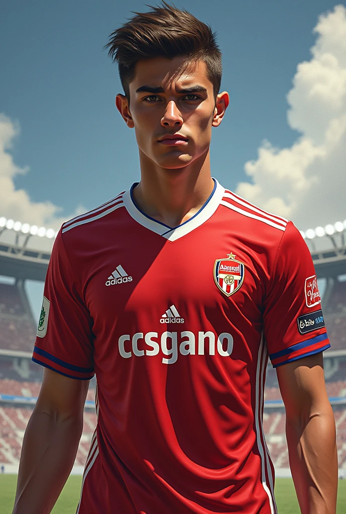 Created a player age bib 17 footballer text called CCSGANO.