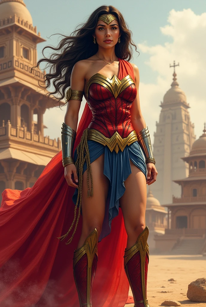 Wonder woman in saree
