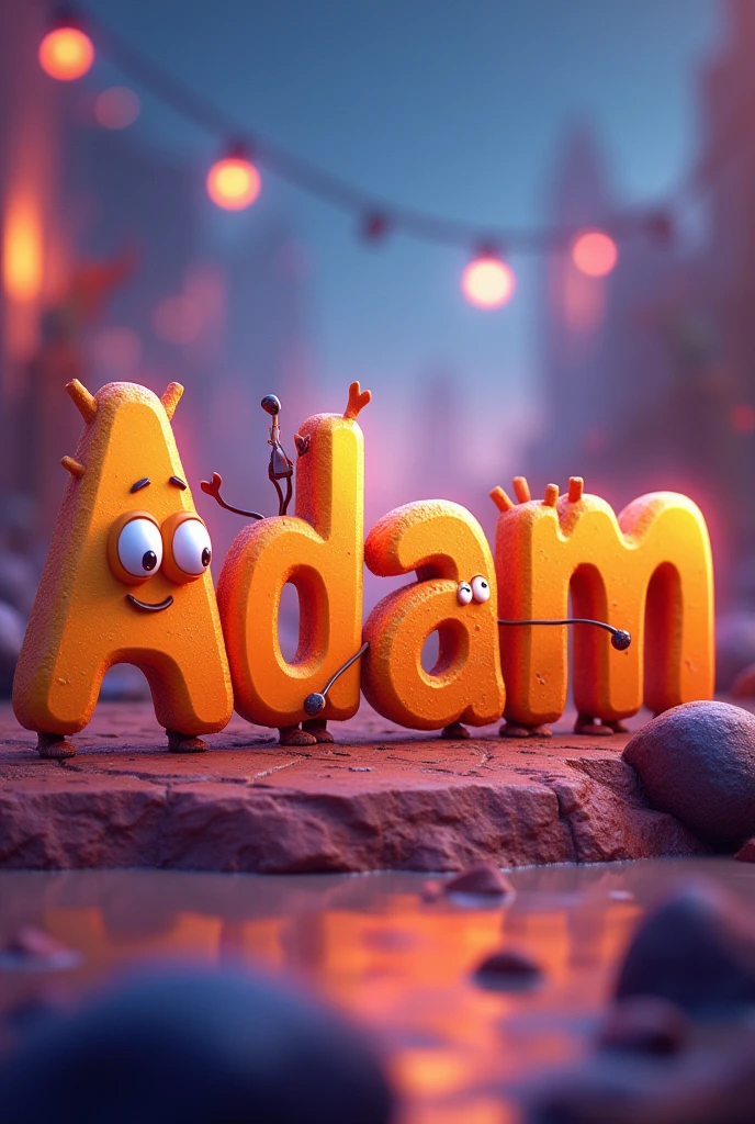 Animated Adam text