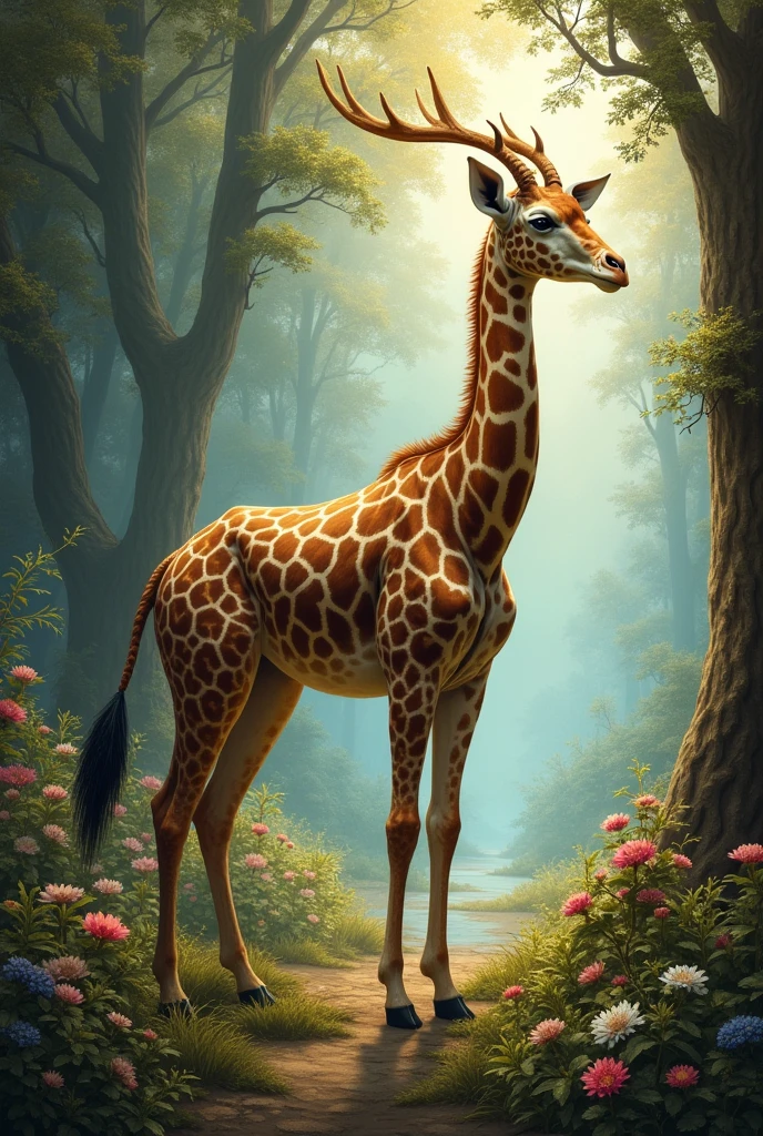 nsfw, Nordic Goddess Freya, majestic and powerful, embodied in the form of an elegant araffe. (best quality, highres:1.2), ultra-detailed, (realistic:1.37)
Materials: A masterpiece painting, capturing the essence of Freya's divine beauty.
Additional details: The araffe stands gracefully in a lush, enchanted forest, surrounded by blooming flowers and vibrant foliage. Rays of soft sunlight filter through the canopy, illuminating Freya's radiant presence.
Artistic style: Portraits, mythological, divine, fantasy.
Color palette: Rich and earthy tones, with a focus on gold and royal blue, symbolizing Freya's regal nature.
Lighting: Soft, ethereal light gently caresses Freya's captivating features, accentuating the goddess's ethereal glow.
Please note that Freya is depicted as a majestic and powerful goddess, carrying an aura of grace and strength.