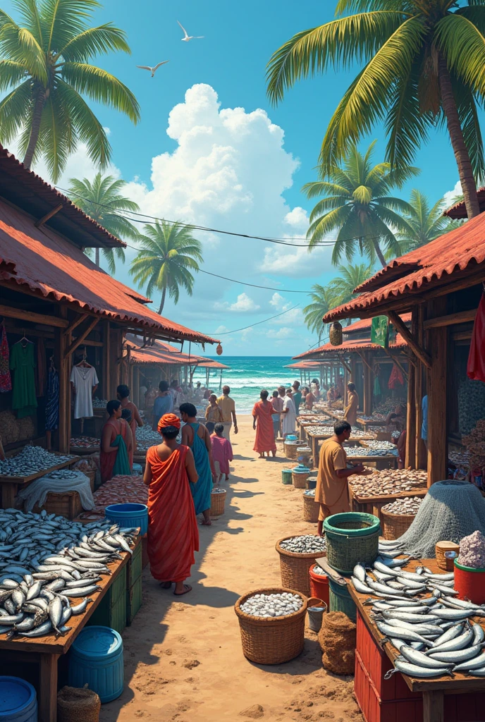 Kerala fish market 