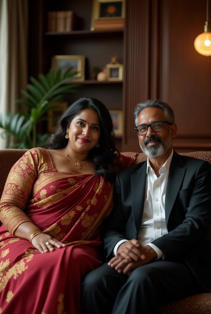 Wearing full body Academic regalia wealthy sri lankan average beautiful girl(big large breasts and butt) sit with a sri lankan wealthy age 35 man (software,electrical,garments companies owner)