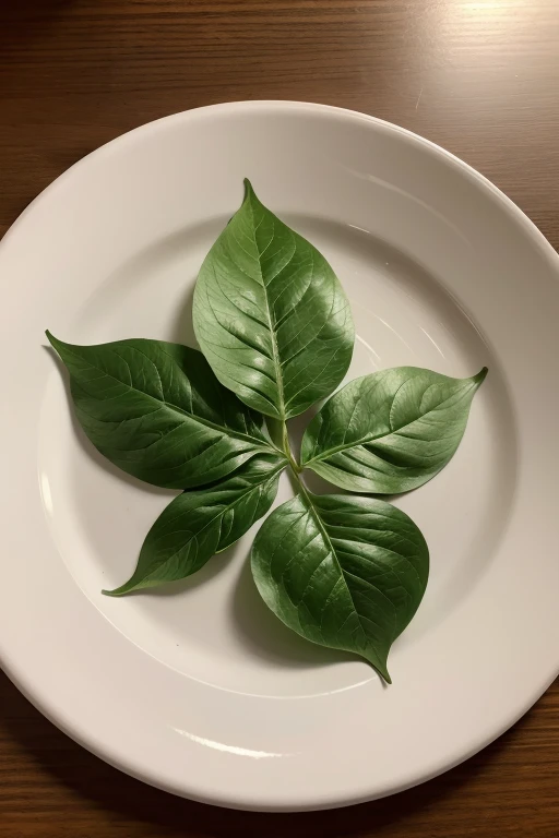 bertalha leaves on a plate