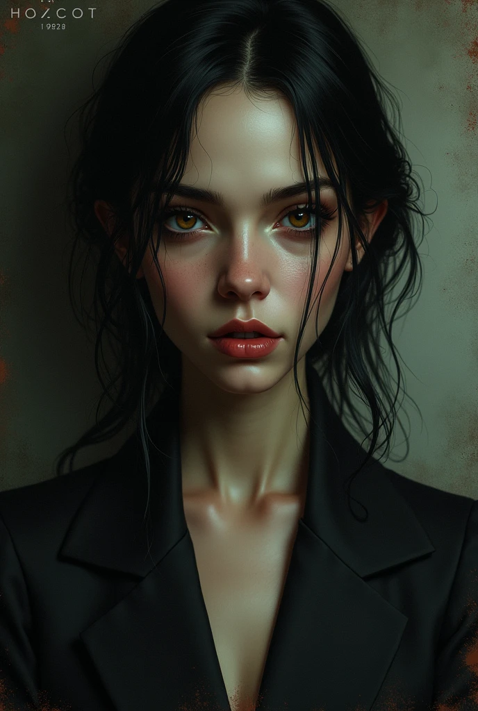 Two-faced woman with an air of falseness