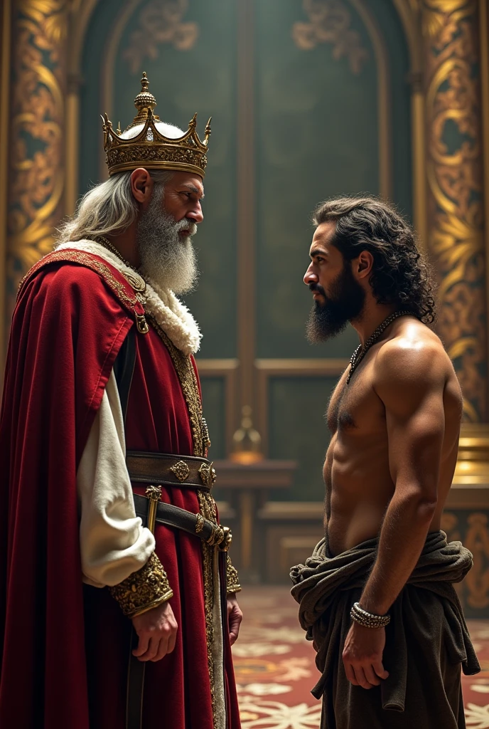 A king denying the plans of a ragged navigator in 1500