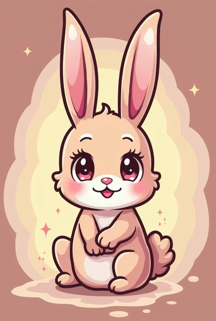 My brand logo is called meruem, It means the light that illuminates everything, I sell makeup, I want it to be kawaii, like a Japanese bun and that has cute little eyes, of tenderness but that transmits 
