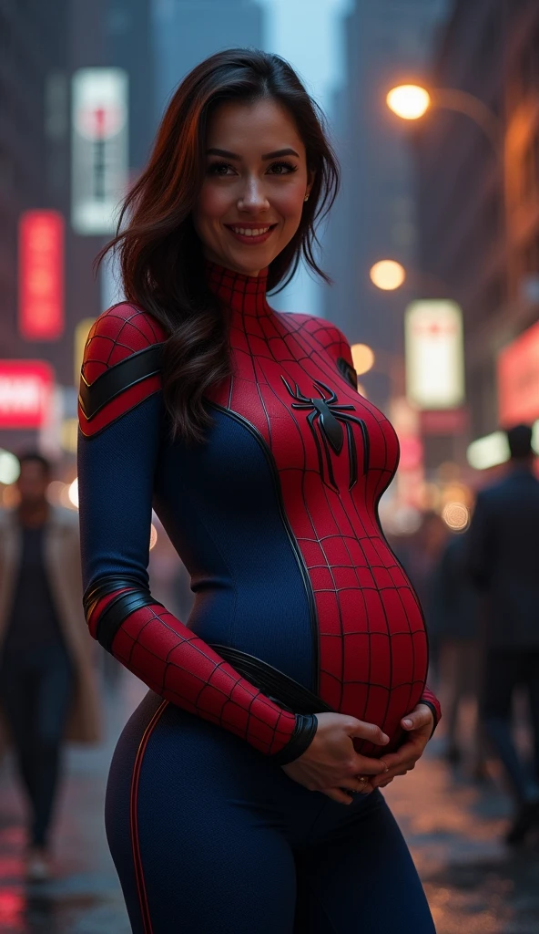 Spider-Man couple 9 month pregnant actress pic 