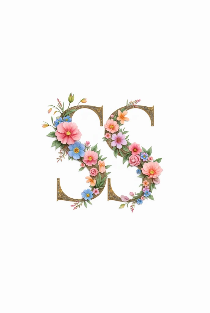 Logo name letters PASTEL BLOOM. Under the logo name letters "WHERE FASHION MEETS ELEGANCE" in white background