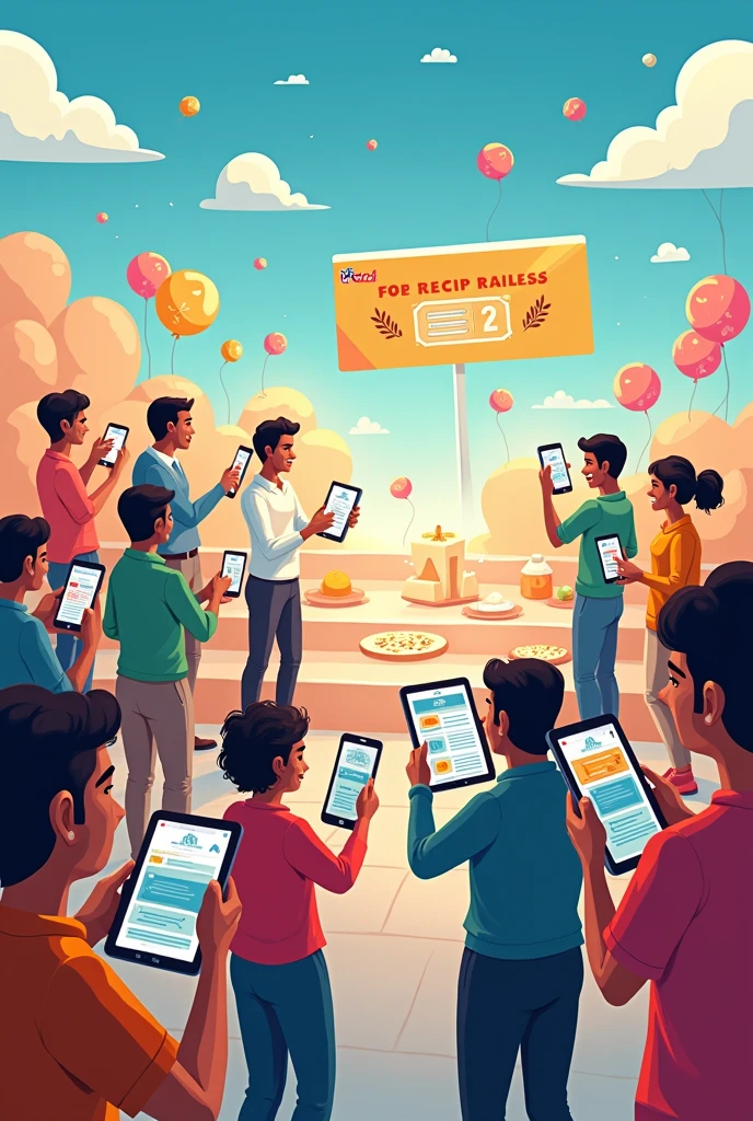 painting of amul organize online contest and people have to post online their receipe and chance to win prizes we want to announce this in post