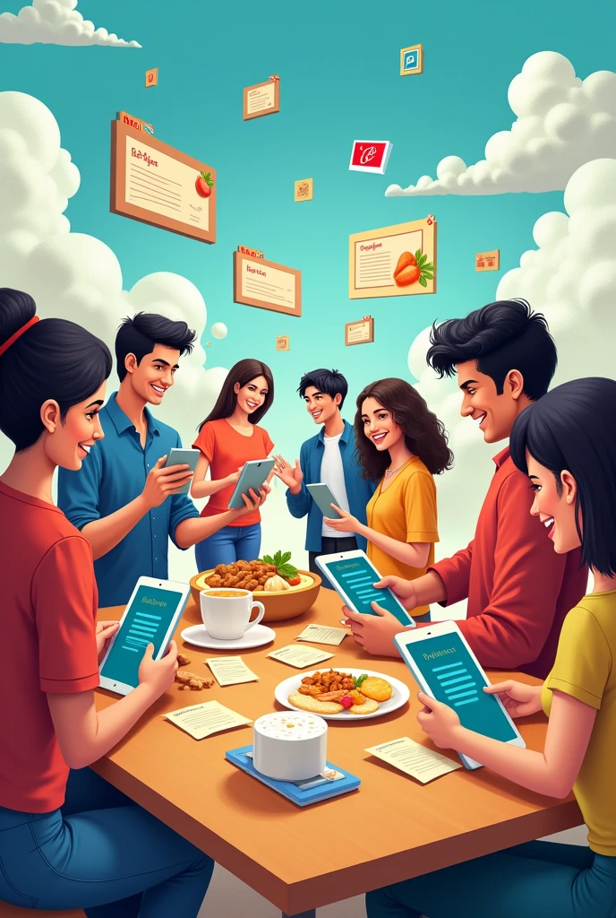 painting of amul organize online contest and people have to post online their receipe and chance to win prizes we want to announce this in post