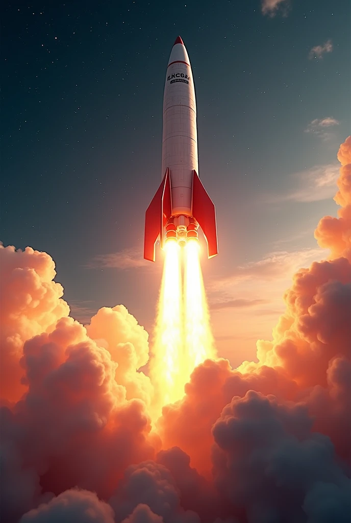 A rocket rising into space, written RecargaClub Time Comercial