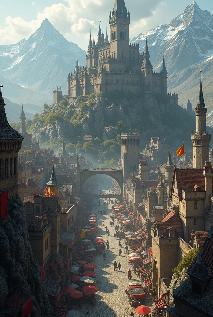 An epic medieval city