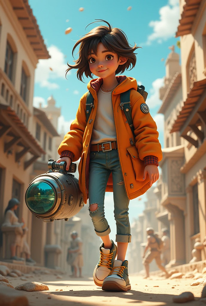 time traveller animatiot character design