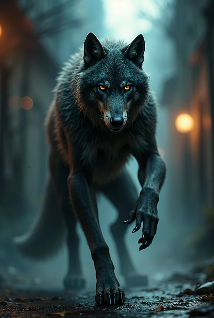 Werewolf, lithe body, flirtatious