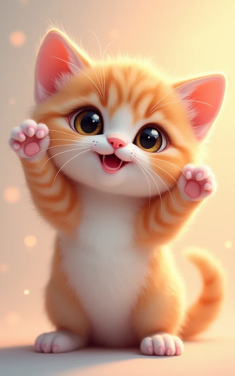 Strike a cute pose、masterpiece, Highest quality, Adorable、Cute eyes、Cute kitten、Too cute、Innocent