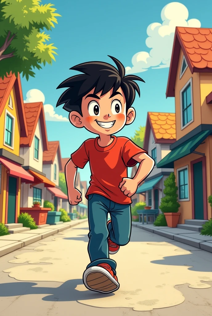 Make the character Monica from Monica&#39;s Gang in the male version 