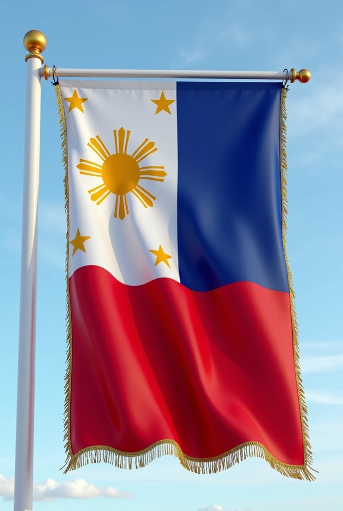 Make a hanging Philippine flag like a stand flag