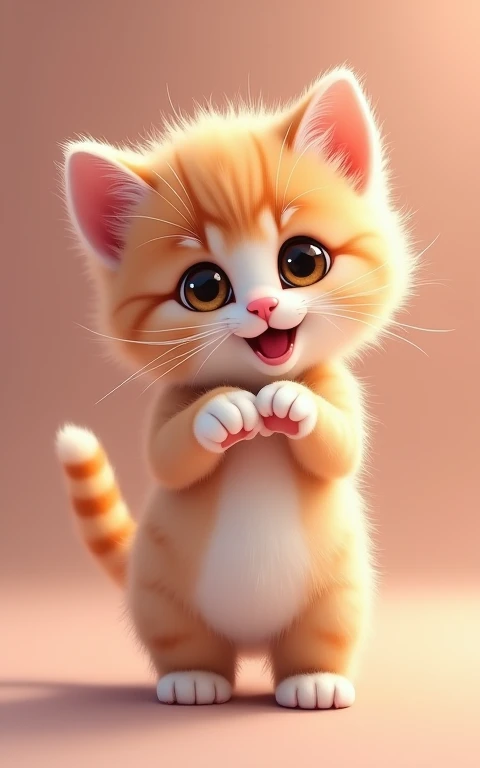 Strike a cute pose、masterpiece, Highest quality, Adorable、Cute eyes、Cute kitten、Too cute、Innocent