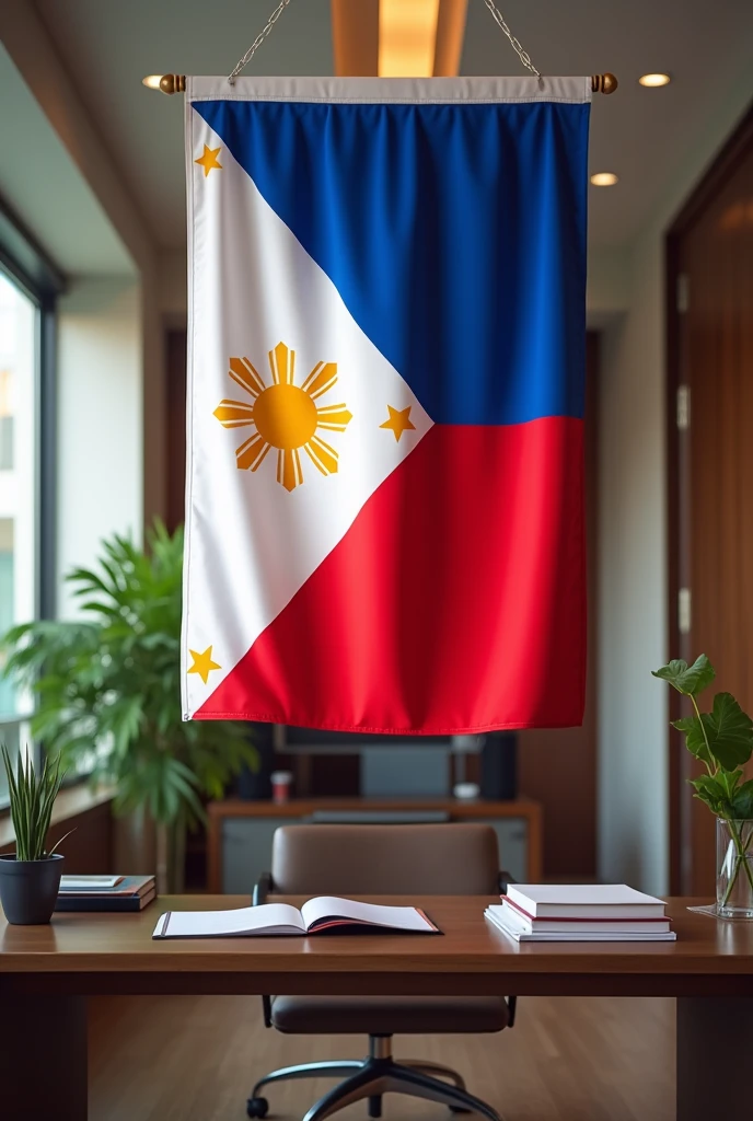 Make a hanging Philippine flag like a stand flag like in office