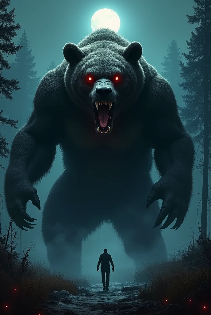 Angry、Bear、monster、night,Super huge、I'm running towards you