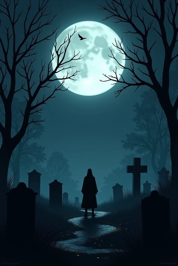 After the decision of the village elders the graveyard scene, night time, complete silence, and a silence that adds to the dread.