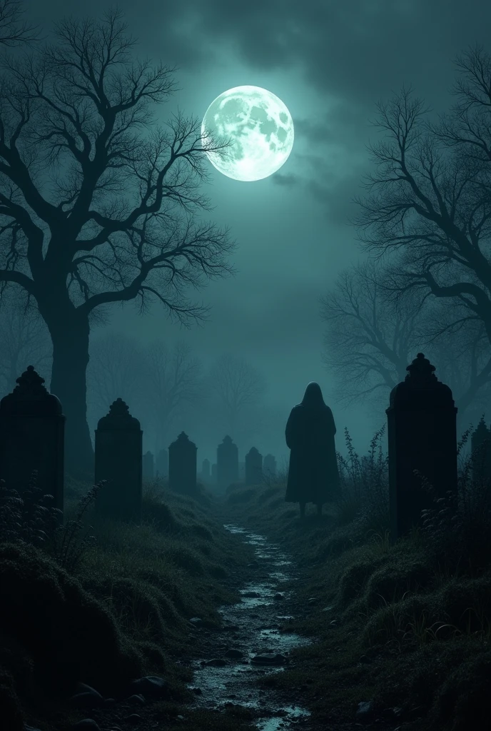 The graveyard scene, the night time, complete silence, and a silence that adds to the horror.
