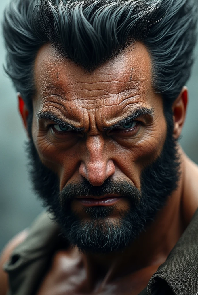 wolverine from back  Just his head
