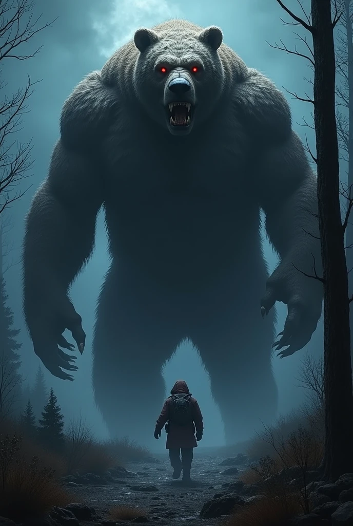 Angry、Bear、monster、night,Super huge、I'm running towards you