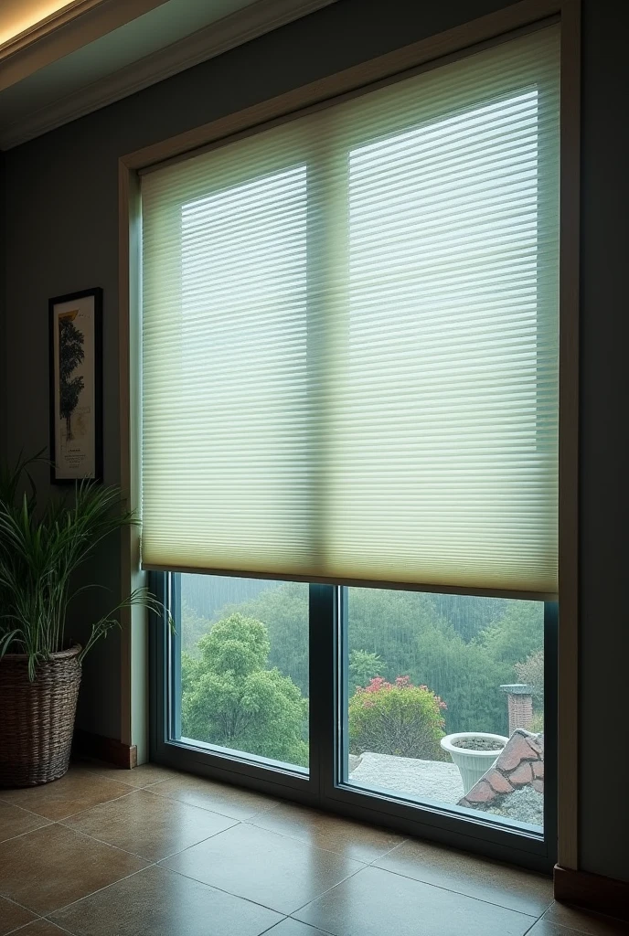 Waterproof blinds which is for monsoon and also called as monsoon blinds which is made up of plastic which is used for windows and out areas