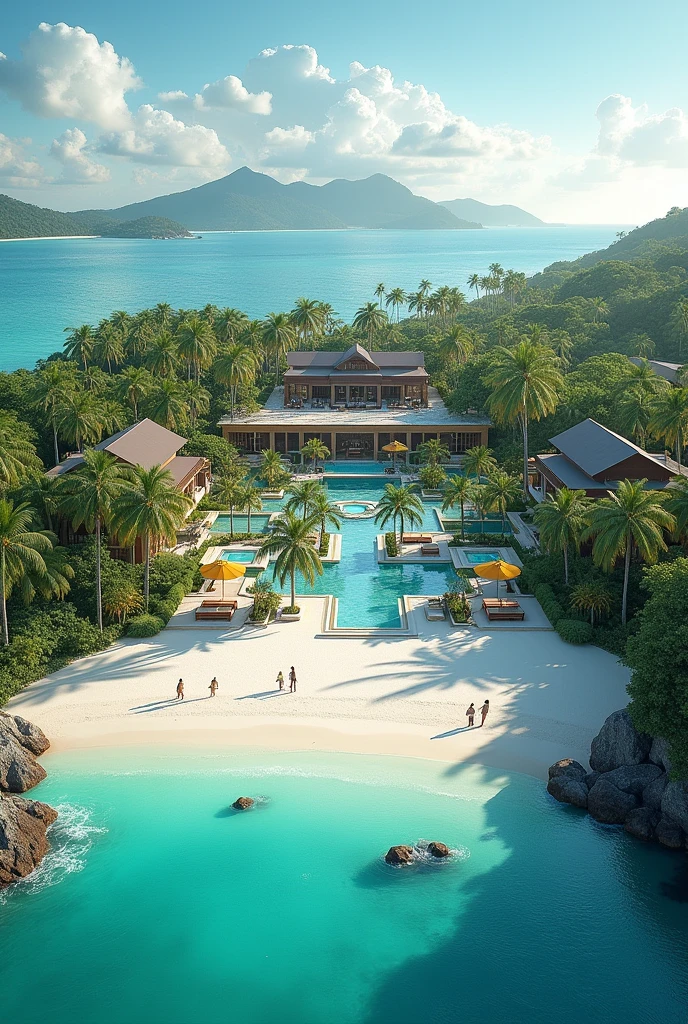 Ultra-luxury beach resort