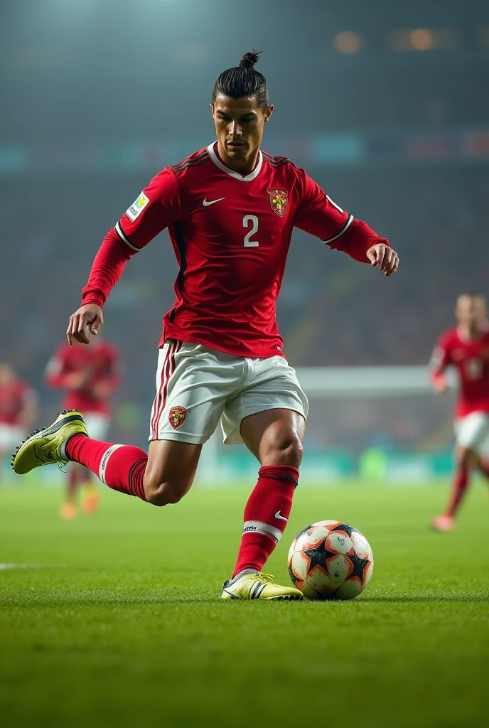 cristiano ronaldo kicking ball