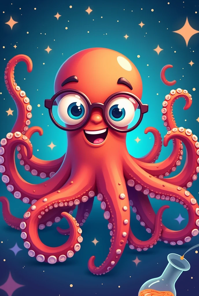 create an avatar for a youtube channel called nerdverse octopus
