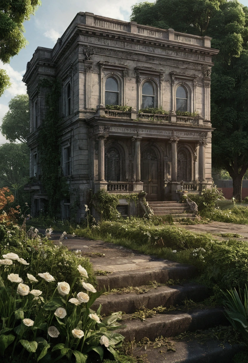 Crying in the garden and the bank of the road 