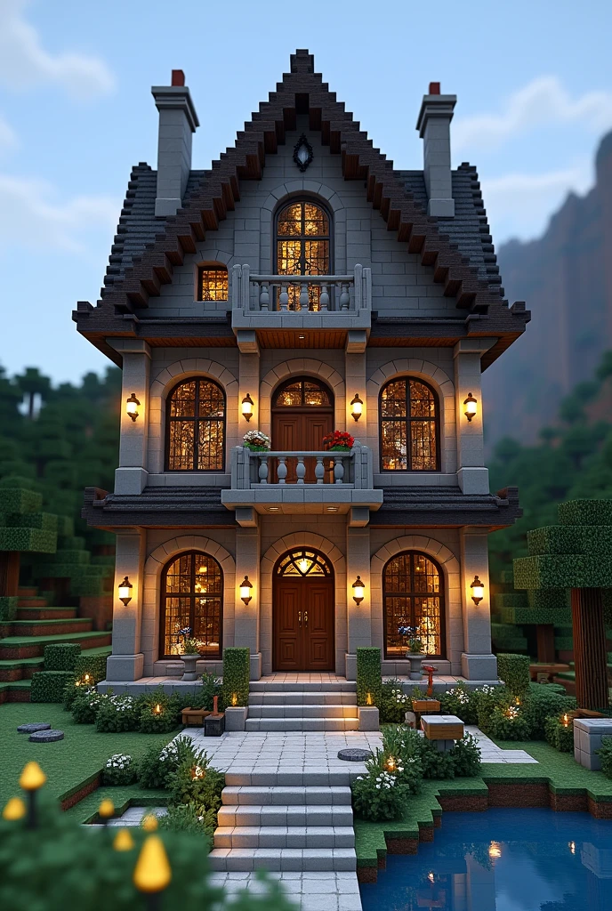 Create a smaller rich people minecraft house