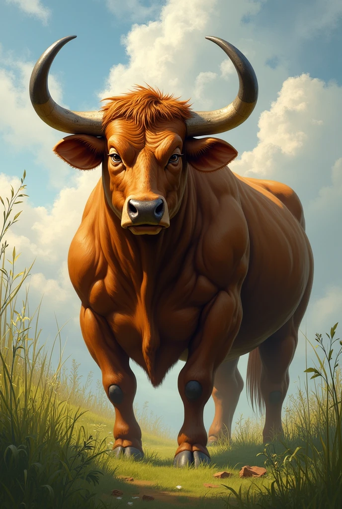 muscular ox
